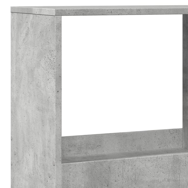 Bücherregal Betongrau 100x33x175 cm