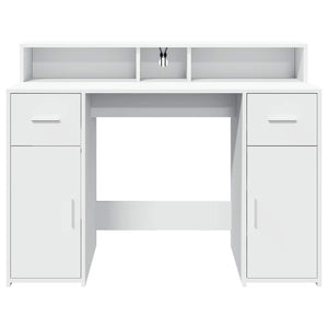 LED Schreibtisch Weiß 120cm