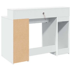 LED Schreibtisch Weiß 120cm