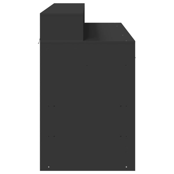 LED Schreibtisch Schwarz 120 cm