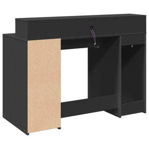 LED Schreibtisch Schwarz 120 cm