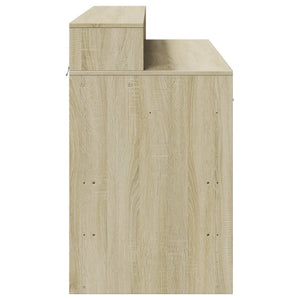 LED Schreibtisch Sonoma Eiche 120 cm