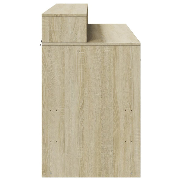 LED Schreibtisch Sonoma Eiche 120 cm