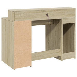 LED Schreibtisch Sonoma Eiche 120 cm