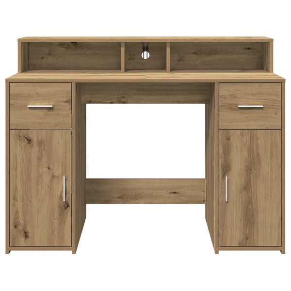 LED Schreibtisch Artisan Eiche 120 cm