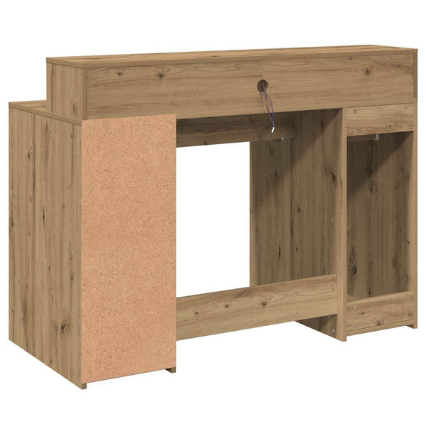 LED Schreibtisch Artisan Eiche 120 cm