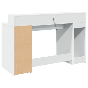 LED Schreibtisch Weiß 140 cm