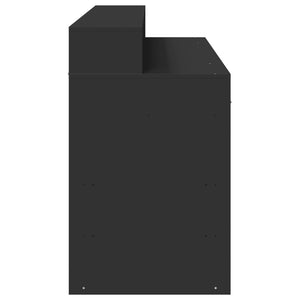 LED Schreibtisch Schwarz 140 cm