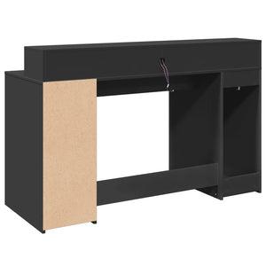LED Schreibtisch Schwarz 140 cm