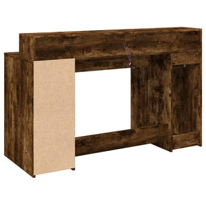 LED Schreibtisch Räuchereiche 140 cm