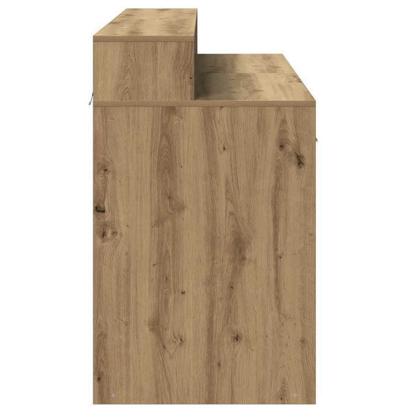 LED Schreibtisch Artisan Eiche 140 cm