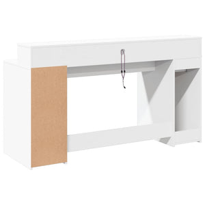 LED Schreibtisch Weiß 160 cm