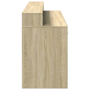 LED Schreibtisch Sonoma Eiche 160 cm