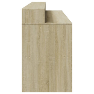 LED-Schreibtisch Sonoma-Eiche 200 cm