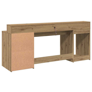 LED-Schreibtisch Artisan Eiche 200 cm
