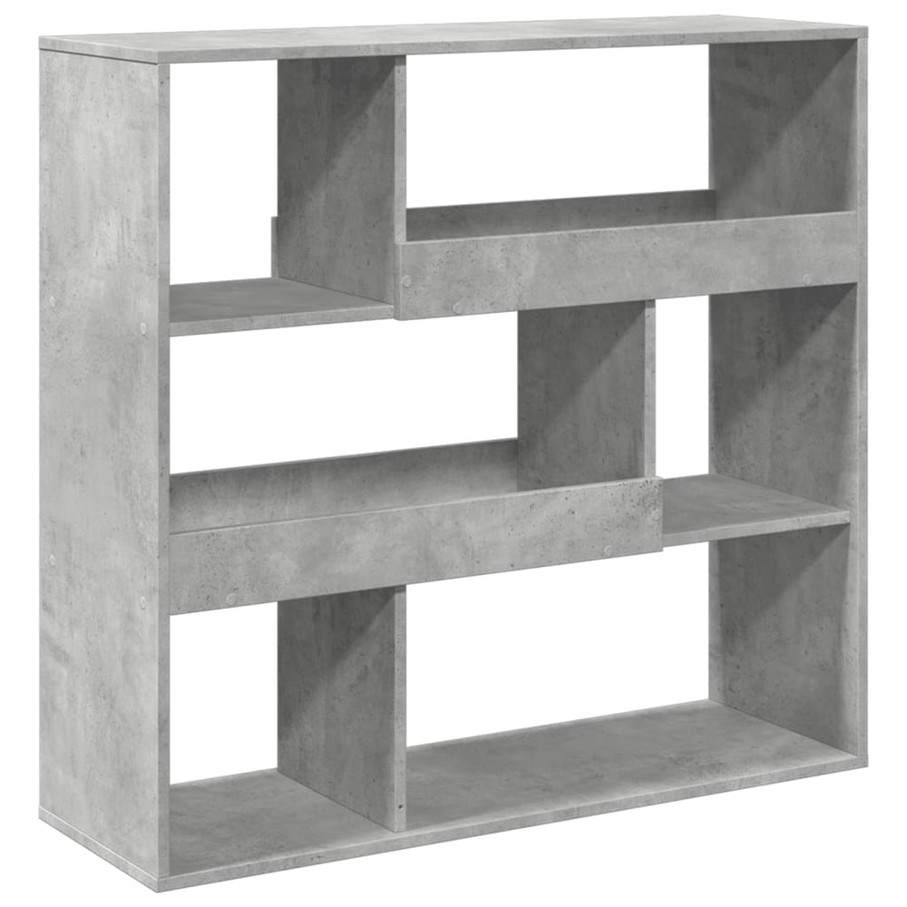 Betongrau Raumteiler Bücherregal 100cm
