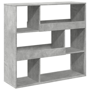 Betongrau Raumteiler Bücherregal 100cm