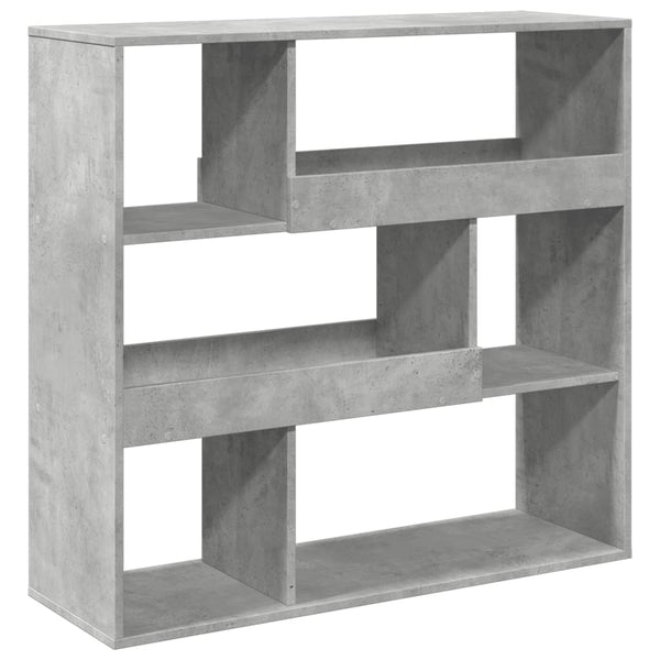 Betongrau Raumteiler Bücherregal 100cm