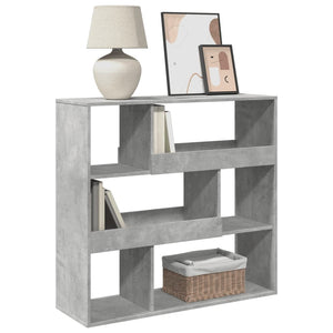 Betongrau Raumteiler Bücherregal 100cm