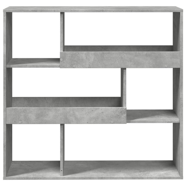 Betongrau Raumteiler Bücherregal 100cm