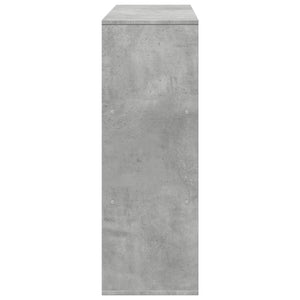 Betongrau Raumteiler Bücherregal 100cm