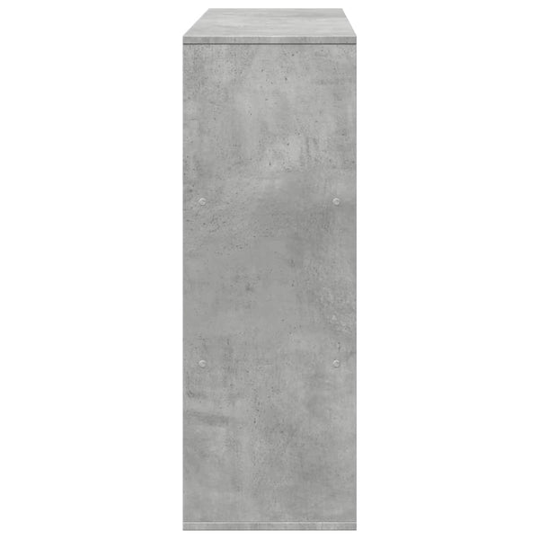 Betongrau Raumteiler Bücherregal 100cm