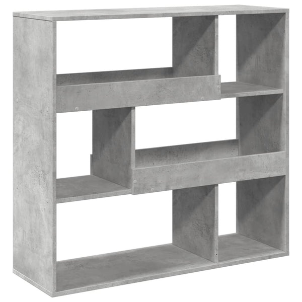 Betongrau Raumteiler Bücherregal 100cm