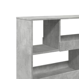 Betongrau Raumteiler Bücherregal 100cm