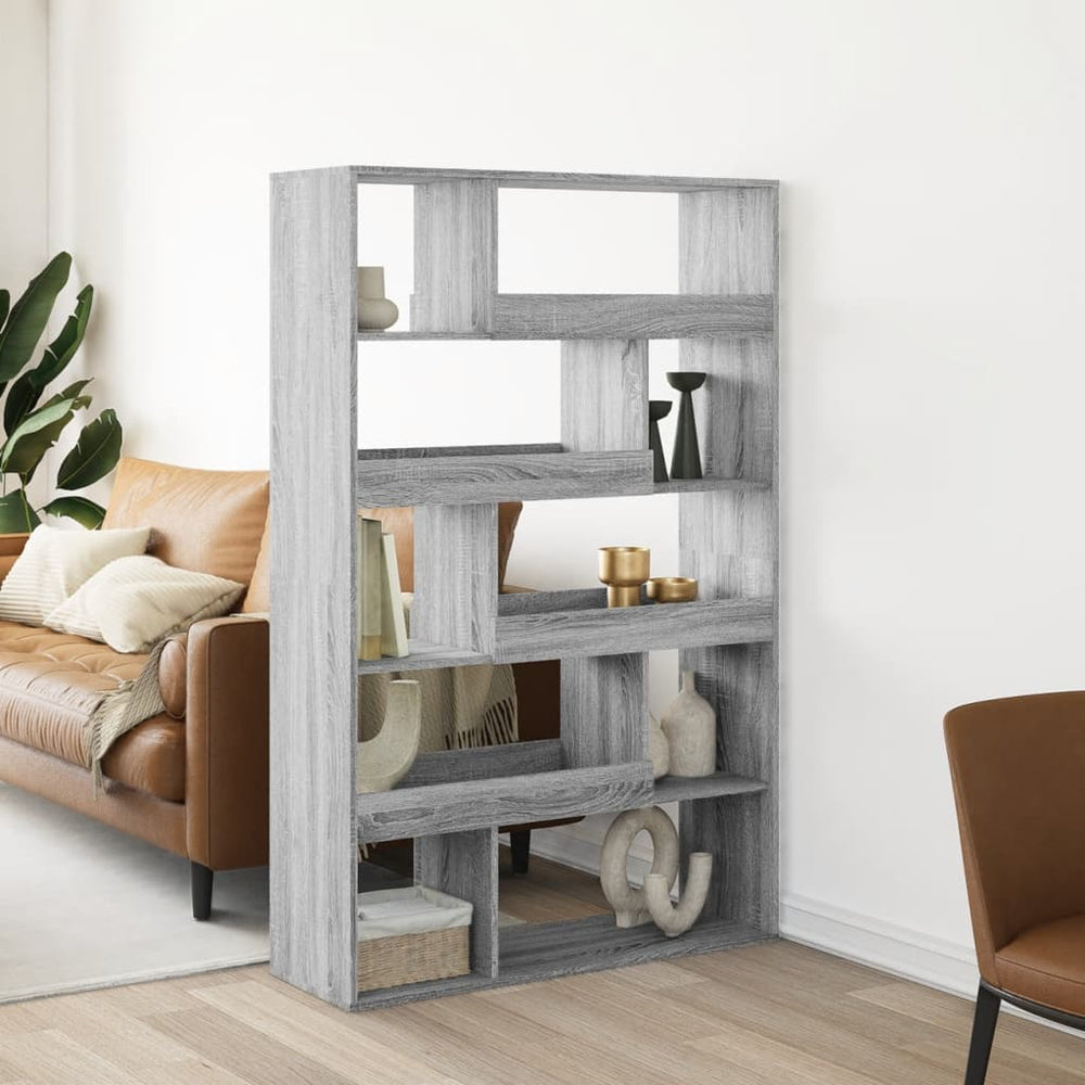 Grauer Raumteiler Sonoma 100x33x156,5 cm