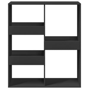 Schwarzes Bücherregal / Raumteiler 100x115 cm