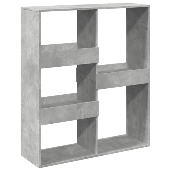 Betongraues Bücherregal 100x33x115 cm