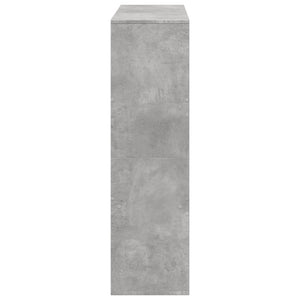 Betongraues Bücherregal 100x33x115 cm