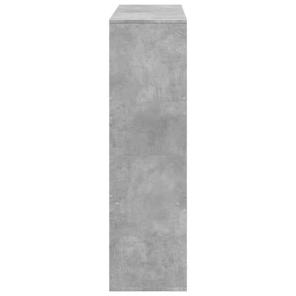 Betongraues Bücherregal 100x33x115 cm