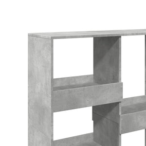Betongraues Bücherregal 100x33x115 cm