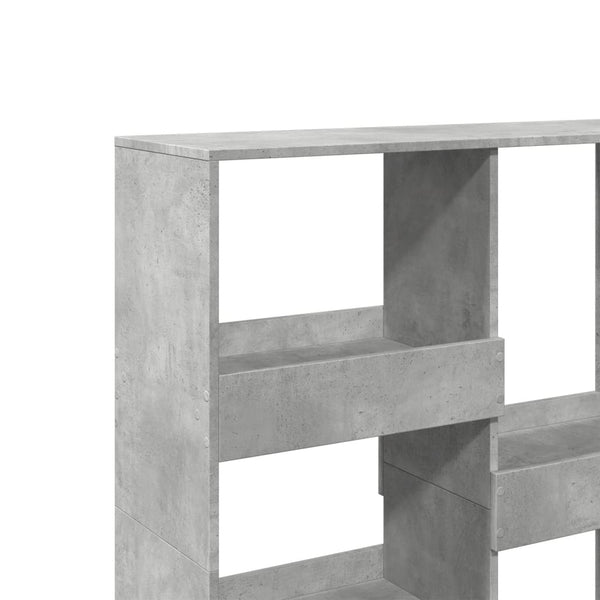 Betongraues Bücherregal 100x33x115 cm