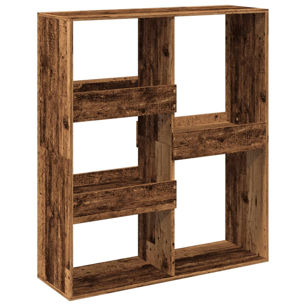 Raumteiler Regal Altholz-Optik 100x115 cm