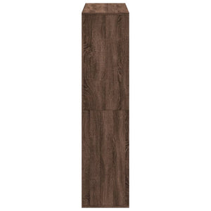 Raumteiler Regal Eichenoptik Braun 100x135 cm