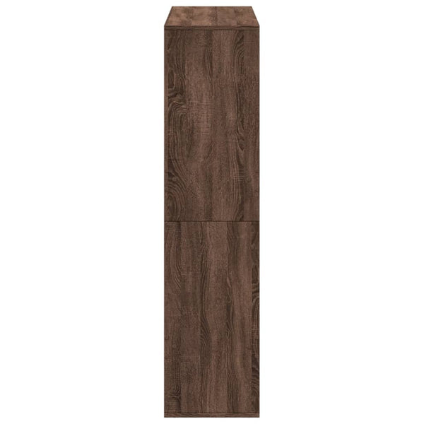 Raumteiler Regal Eichenoptik Braun 100x135 cm