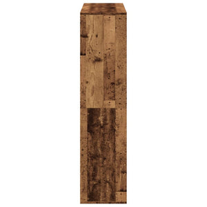 Raumteiler Regal Altholz-Optik 100x135 cm
