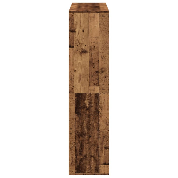 Raumteiler Regal Altholz-Optik 100x135 cm