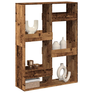 Raumteiler Regal Altholz-Optik 100x135 cm
