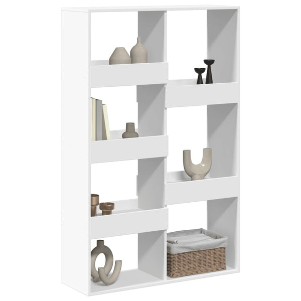 Weißer Raumteiler Bücherregal 100x33x155,5 cm