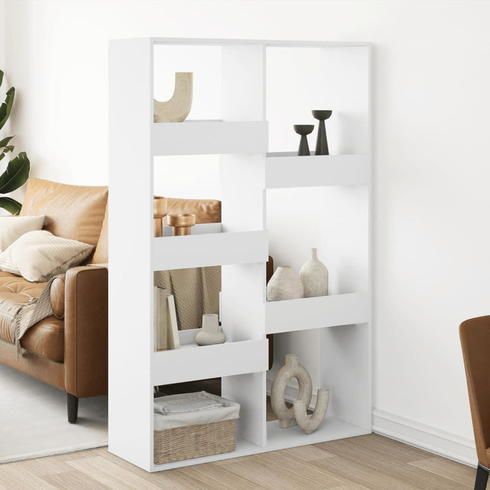 Weißer Raumteiler Bücherregal 100x33x155,5 cm