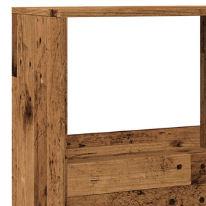 Raumteiler Regal Altholz-Optik 100cm