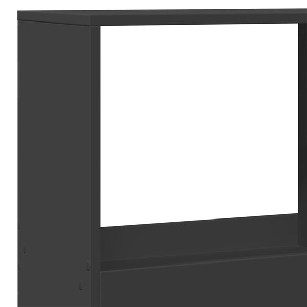 Schwarzer Raumteiler 100x33x175 cm