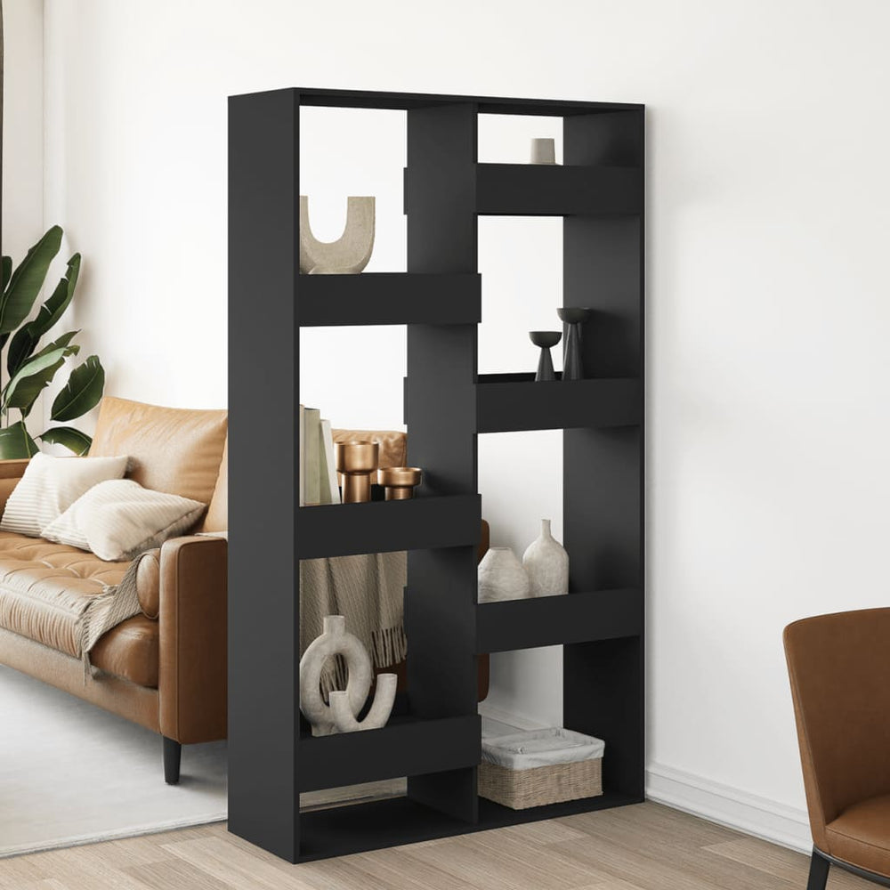 Schwarzer Raumteiler 100x33x175 cm