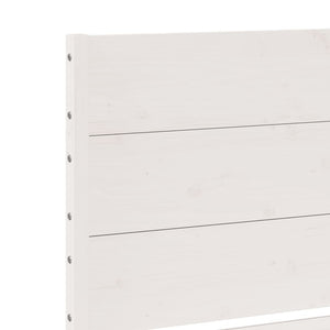 Massivholzbett Weiß 180x210 cm Extra Lang