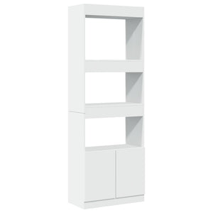 Highboard Weiß 63x33x180 cm