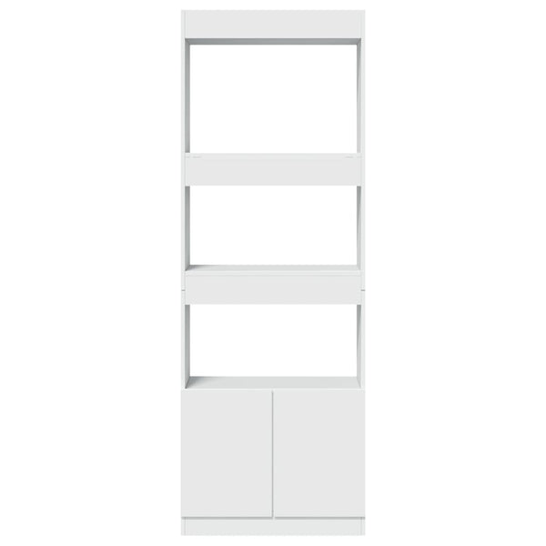 Highboard Weiß 63x33x180 cm