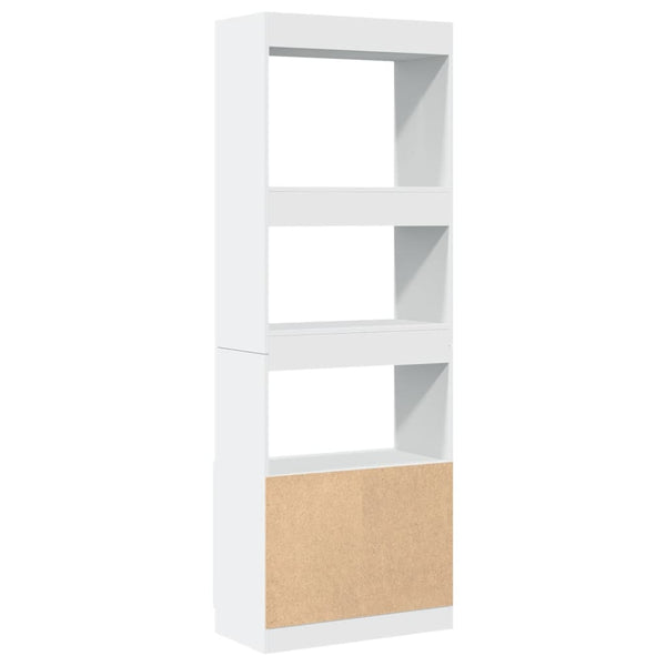 Highboard Weiß 63x33x180 cm